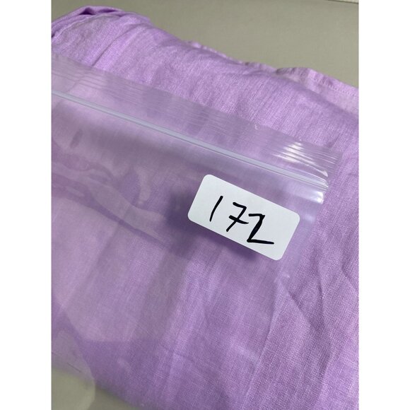 J. Jill Love Linen Essential Button Up Long Sleeve Tunic Top Size Large Purple - Picture 9 of 13